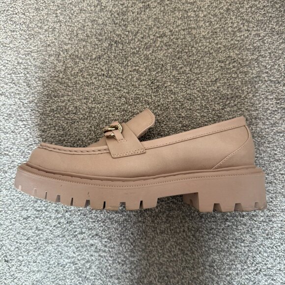Aldo Brixton Chunky Loafers, Nude/Light Pink, Size 8.5 - Picture 3 of 3